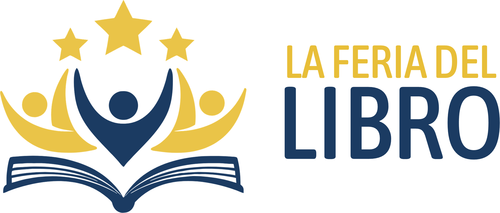 Logo Azul Amarillo La Feria del Libro